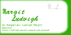 margit ludvigh business card